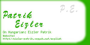 patrik eizler business card